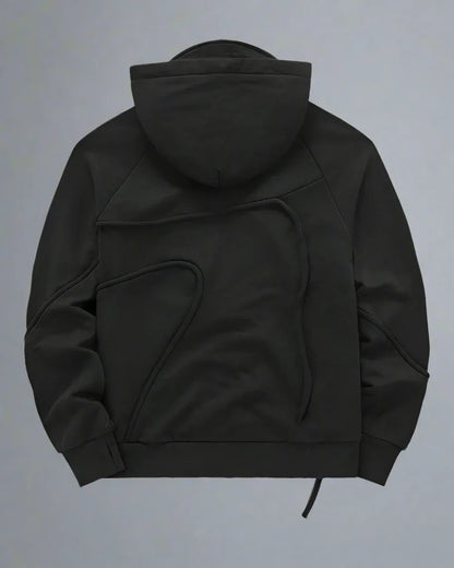 Versatile Hoodie with Hidden Mask -  adjustable hood - Versatile Hoodie with Hidden Mask for Urban Comfort