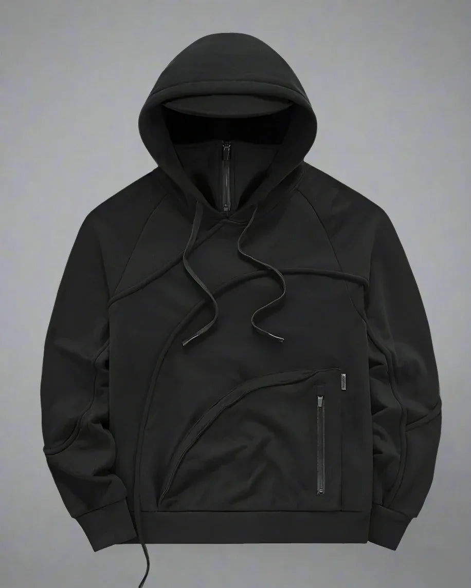 Versatile Hoodie with Hidden Mask - hoodie - Versatile Hoodie with Hidden Mask for Urban Comfort