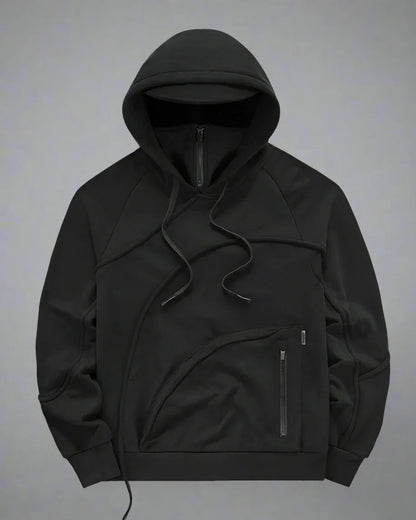 Versatile Hoodie with Hidden Mask - hoodie - Versatile Hoodie with Hidden Mask for Urban Comfort