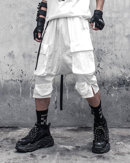 Versatile Long Cargo Shorts - cargo shorts - Versatile Long Cargo Shorts for Urban Comfort