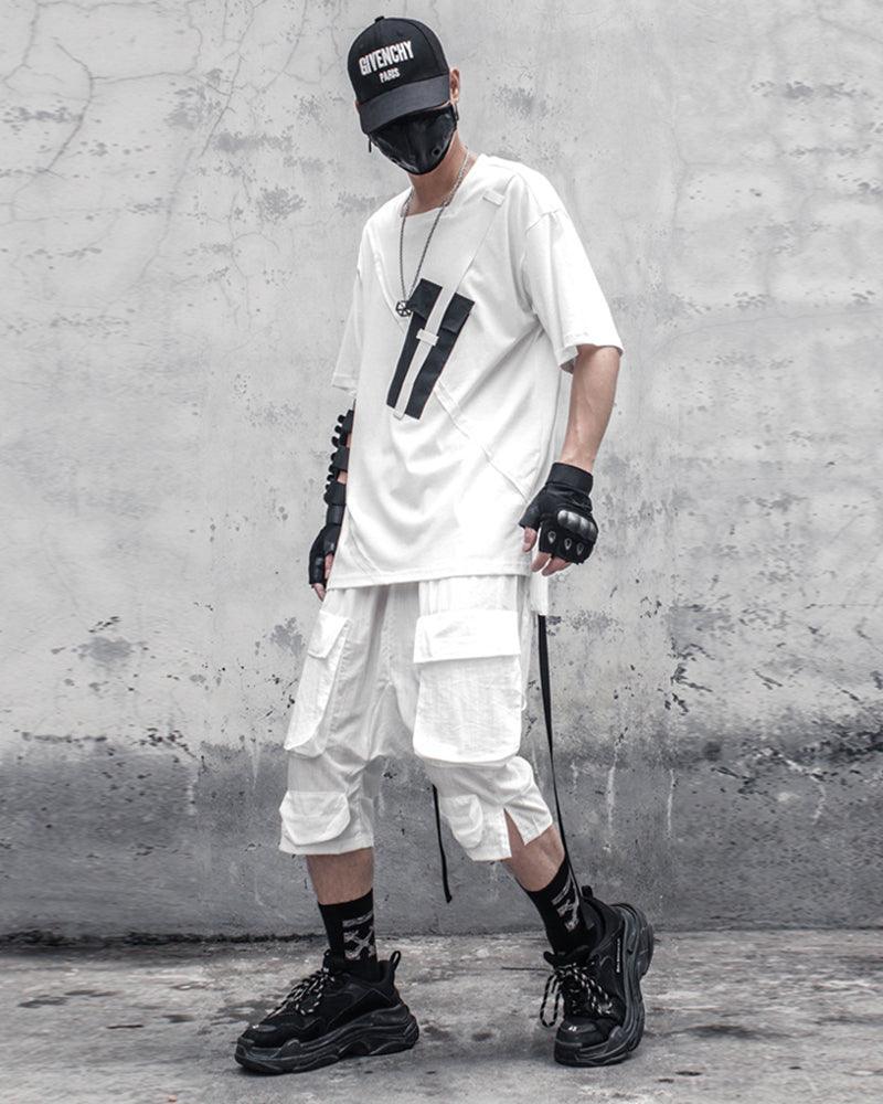 Versatile Long Cargo Shorts - urban style shorts - Versatile Long Cargo Shorts for Urban Comfort