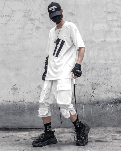 Versatile Long Cargo Shorts - urban style shorts - Versatile Long Cargo Shorts for Urban Comfort
