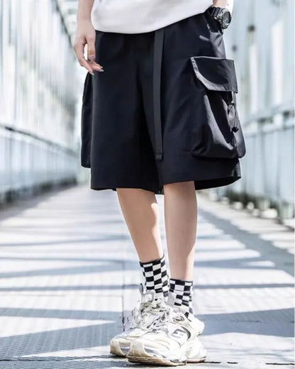Versatile Pocket Cargo Shorts - comfortable cargo shorts - Comfortable Techwear Cargo Shorts for Daily Use