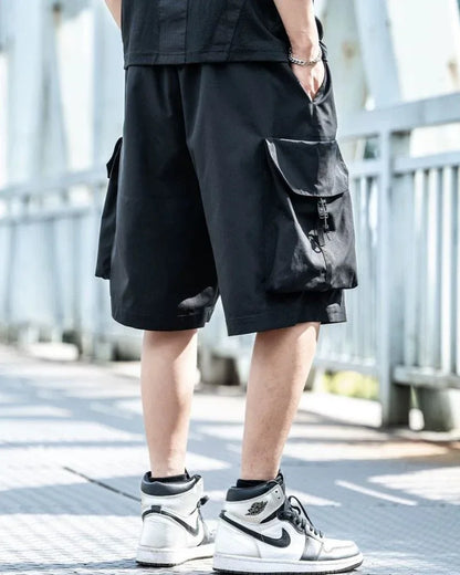 Versatile Pocket Cargo Shorts - techwear-core - Comfortable Techwear Cargo Shorts for Daily Use