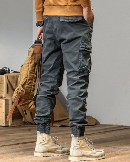 Versatile Pocketed Cargo Trousers -  comfortable cargo trousers - Stylish Pocketed Cargo Trousers for Everyday Wear