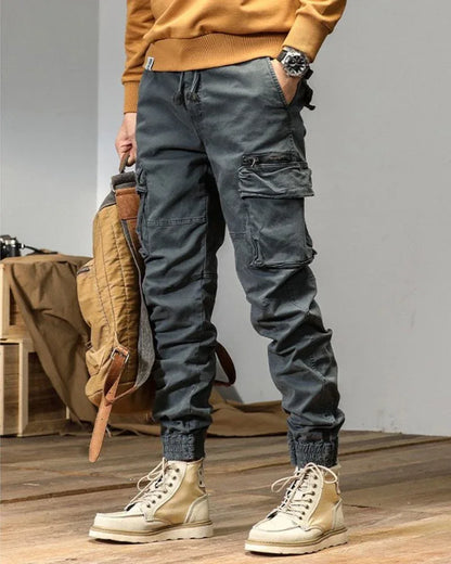 Versatile Pocketed Cargo Trousers -  comfortable cargo trousers - Stylish Pocketed Cargo Trousers for Everyday Wear