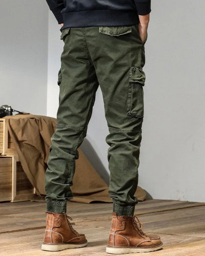 Versatile Pocketed Cargo Trousers -  oversized pockets trousers - Stylish Pocketed Cargo Trousers for Everyday Wear