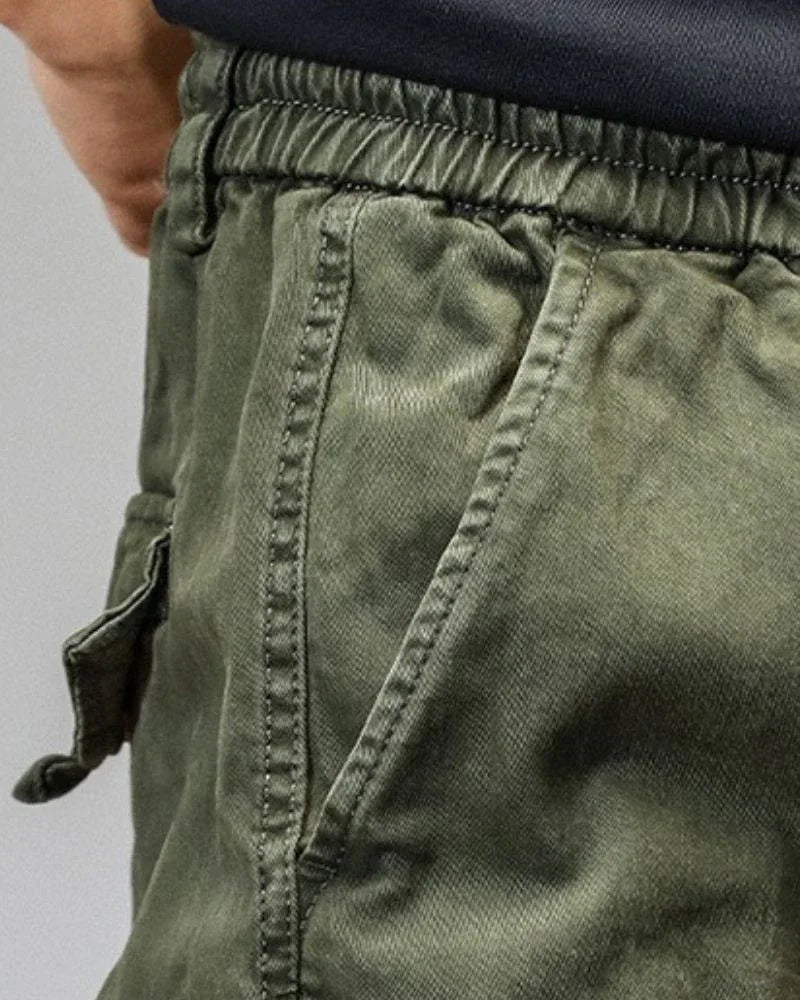 Versatile Pocketed Cargo Trousers -  pocketed trousers - Stylish Pocketed Cargo Trousers for Everyday Wear