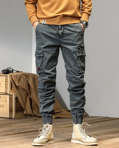 Versatile Pocketed Cargo Trousers -  versatile pants - Stylish Pocketed Cargo Trousers for Everyday Wear