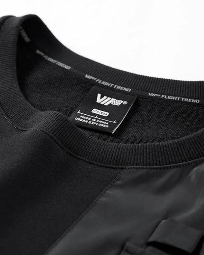 Versatile Tactical Utility Hoodie -  black hoodie - Comfortable Tactical Utility Hoodie for Everyday Wear