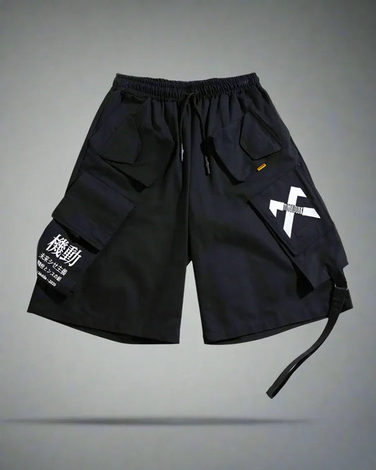 Versatile Tech Cargo Shorts - functional techwear shorts - Functional Cargo Shorts for Streetwear Looks