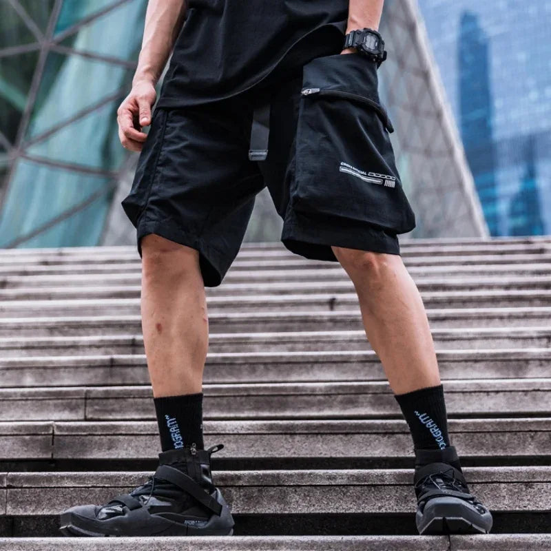 Versatile Tech Utility Shorts -  durable men shorts - Functional Tech Utility Shorts for Everyday Use