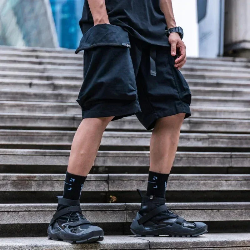 Versatile Tech Utility Shorts -  functional shorts for men - Functional Tech Utility Shorts for Everyday Use