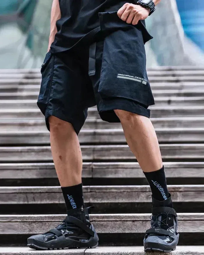 Versatile Tech Utility Shorts - tech shorts - Functional Tech Utility Shorts for Everyday Use