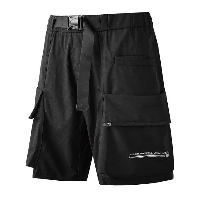Versatile Tech Utility Shorts -  utility shorts - Functional Tech Utility Shorts for Everyday Use