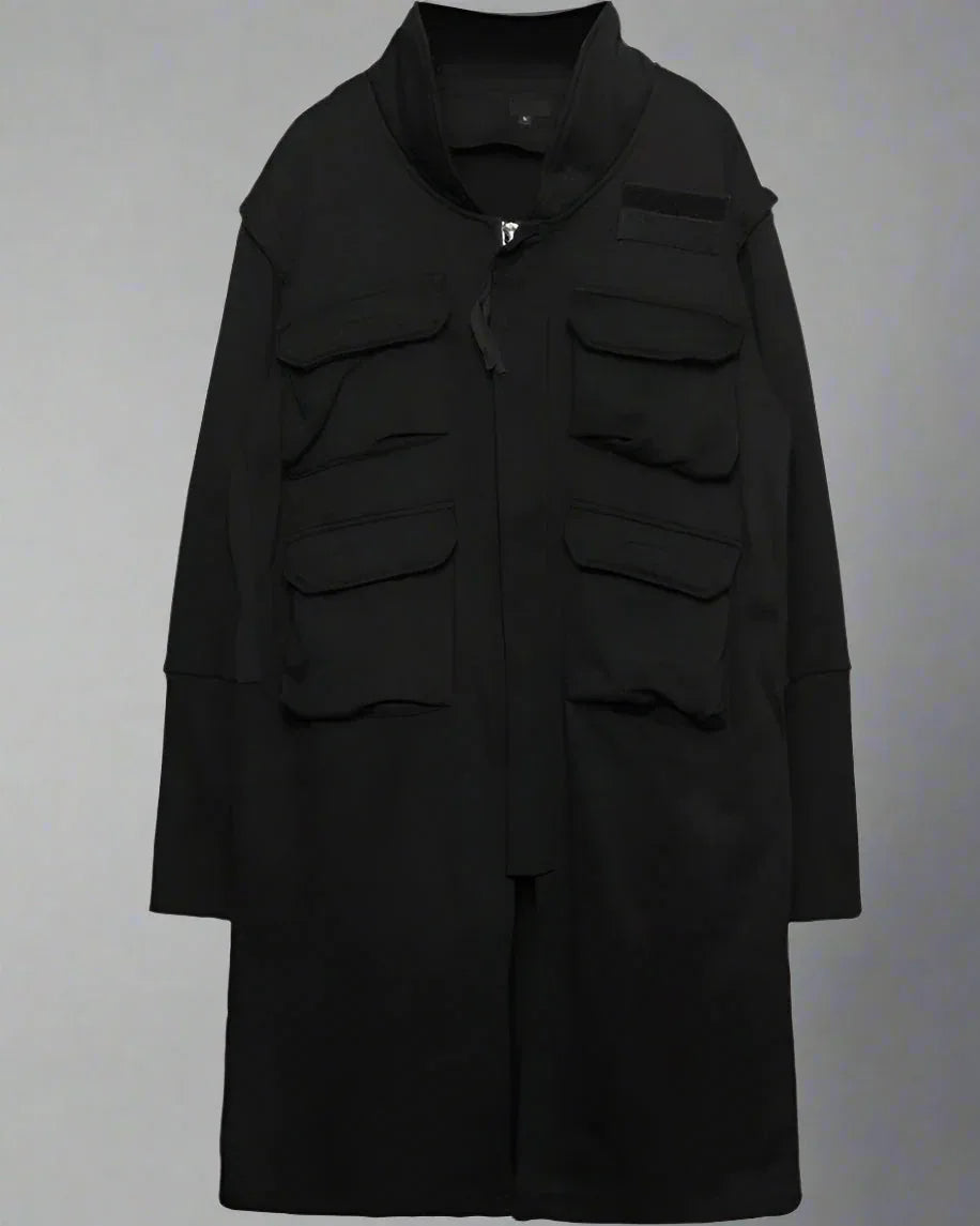 Versatile Urban Cargo Coat - futuristic cargo coat - Urban Cargo Coat for Everyday Comfort and Style