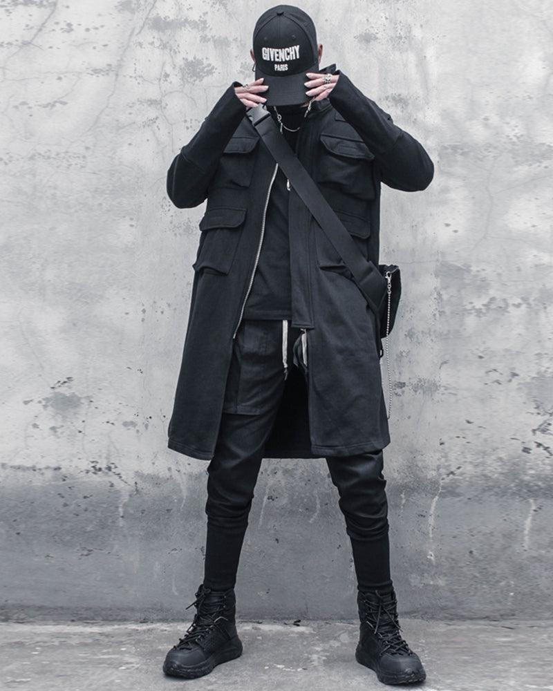 Versatile Urban Cargo Coat -  techwear inspired coat - Urban Cargo Coat for Everyday Comfort and Style