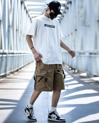 Versatile Urban Cargo Shorts -  men's casual shorts - Urban Cargo Shorts for Stylish Summer Days