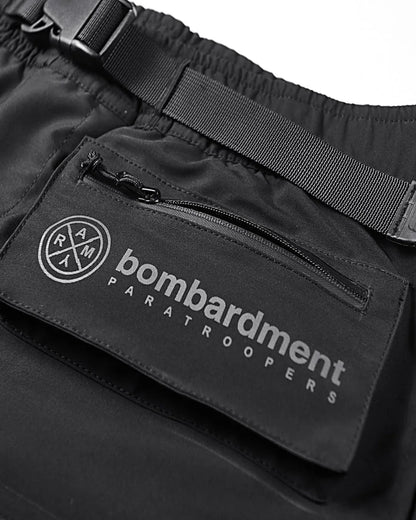 Versatile Urban Utility Shorts -  black design - Urban Utility Shorts for Active Living