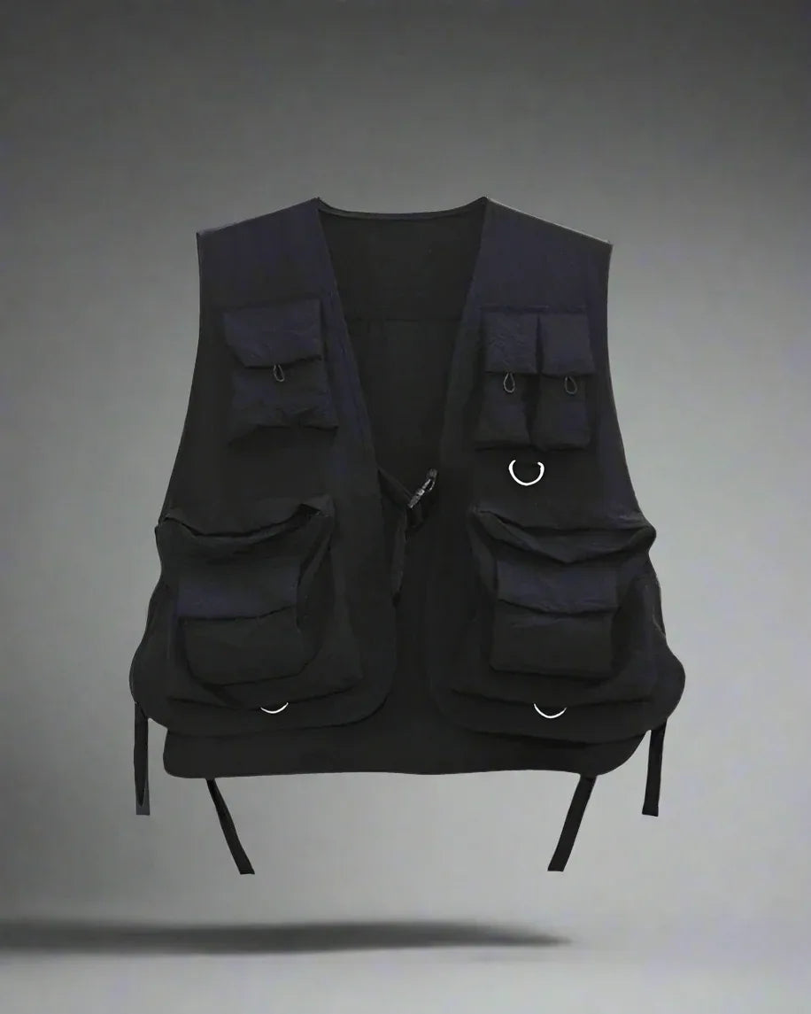Versatile Urban Utility Vest - functional techwear vest - Urban Utility Vest for Outdoor Comfort and Style