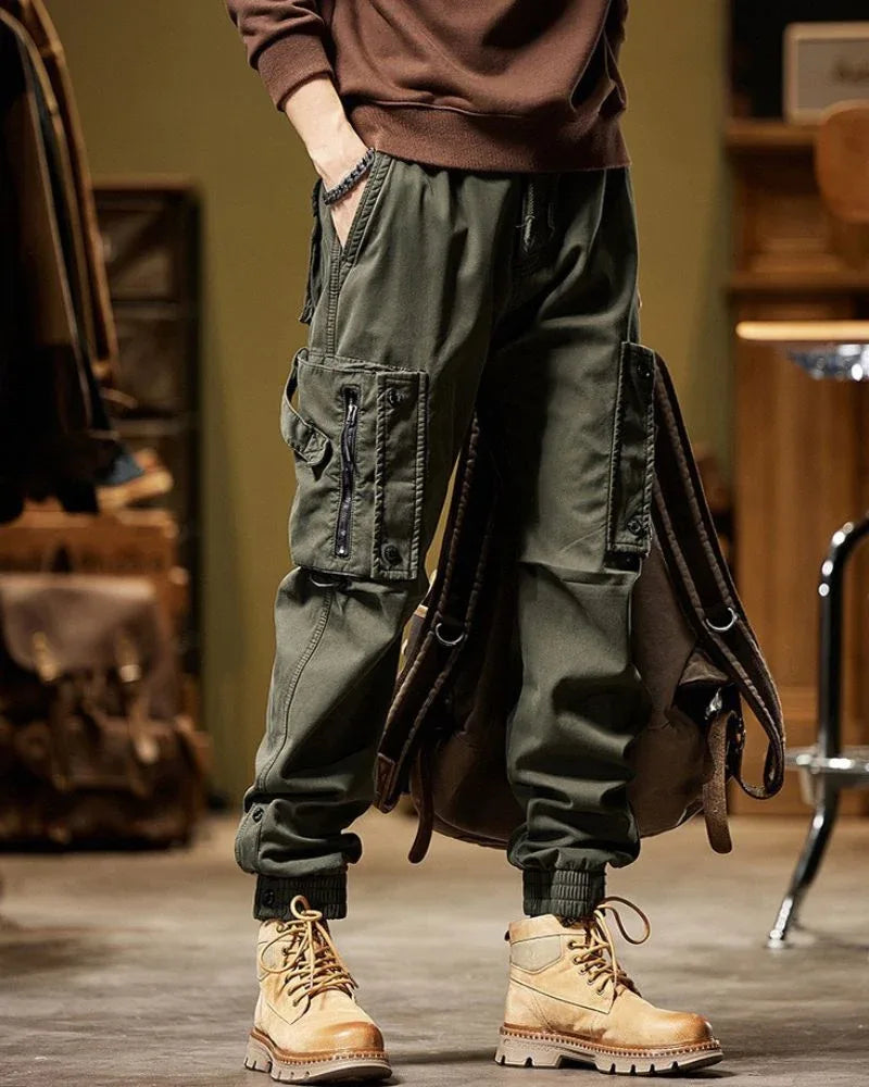 Versatile Utility Cargo Trousers - cargo trousers - Functional Techwear Cargo Trousers for All