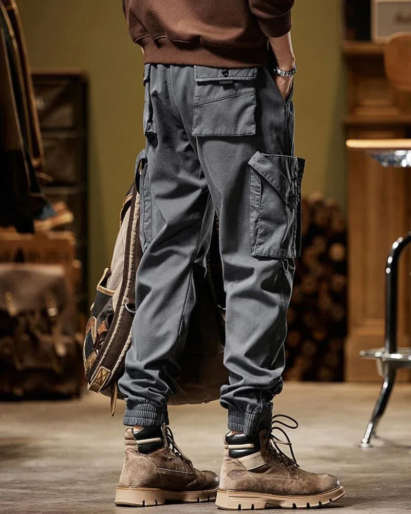 Versatile Utility Cargo Trousers -  techwear pants - Functional Techwear Cargo Trousers for All