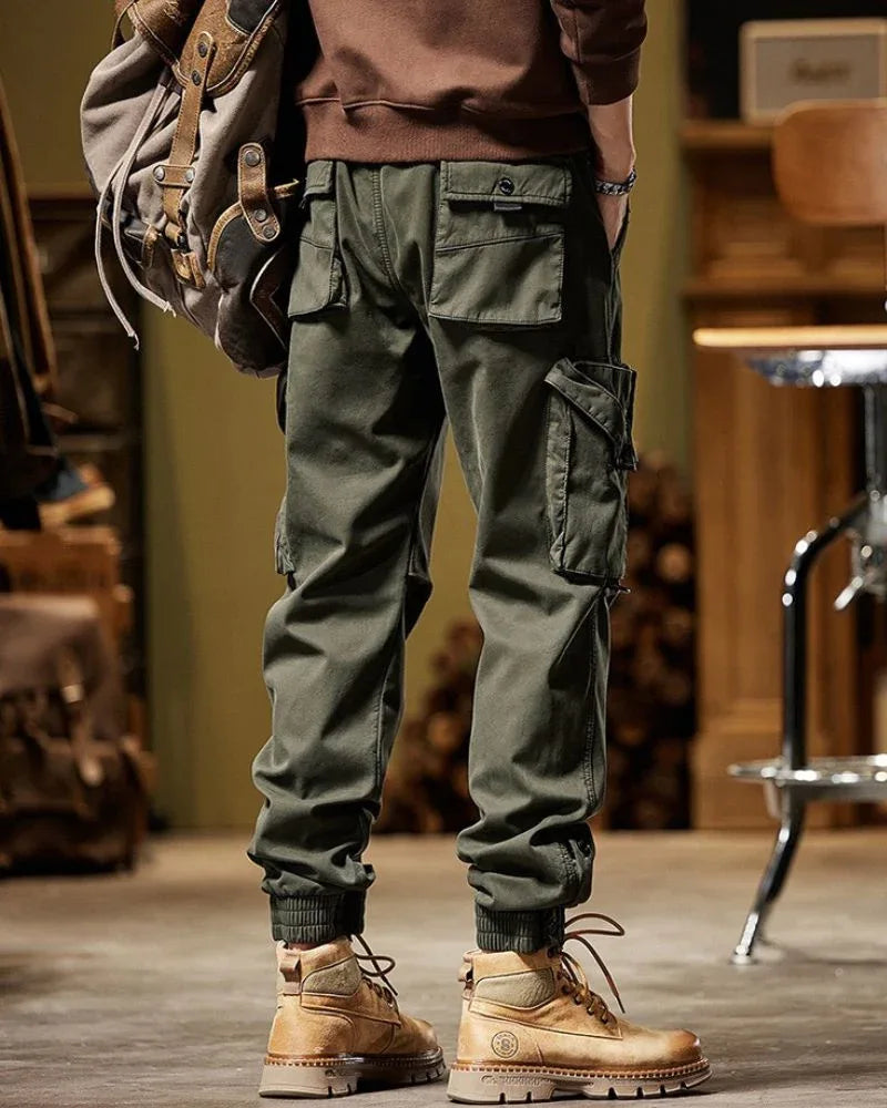 Versatile Utility Cargo Trousers -  urban adventure trousers - Functional Techwear Cargo Trousers for All