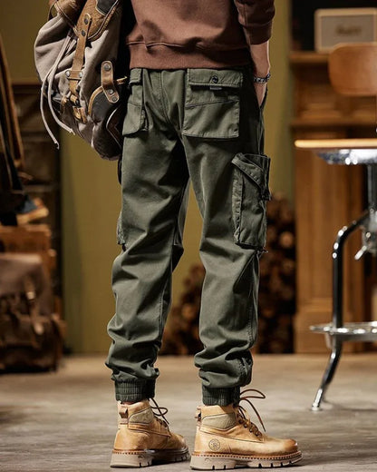 Versatile Utility Cargo Trousers -  urban adventure trousers - Functional Techwear Cargo Trousers for All