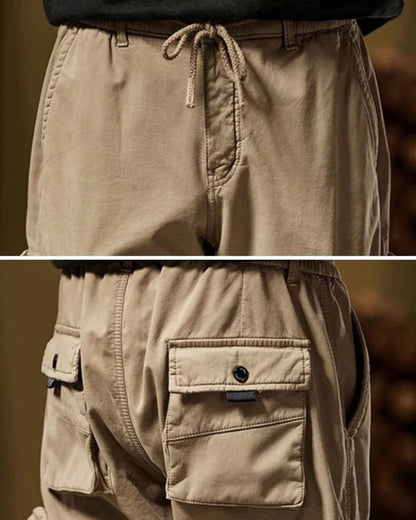 Versatile Utility Cargo Trousers -  urban style - Functional Techwear Cargo Trousers for All
