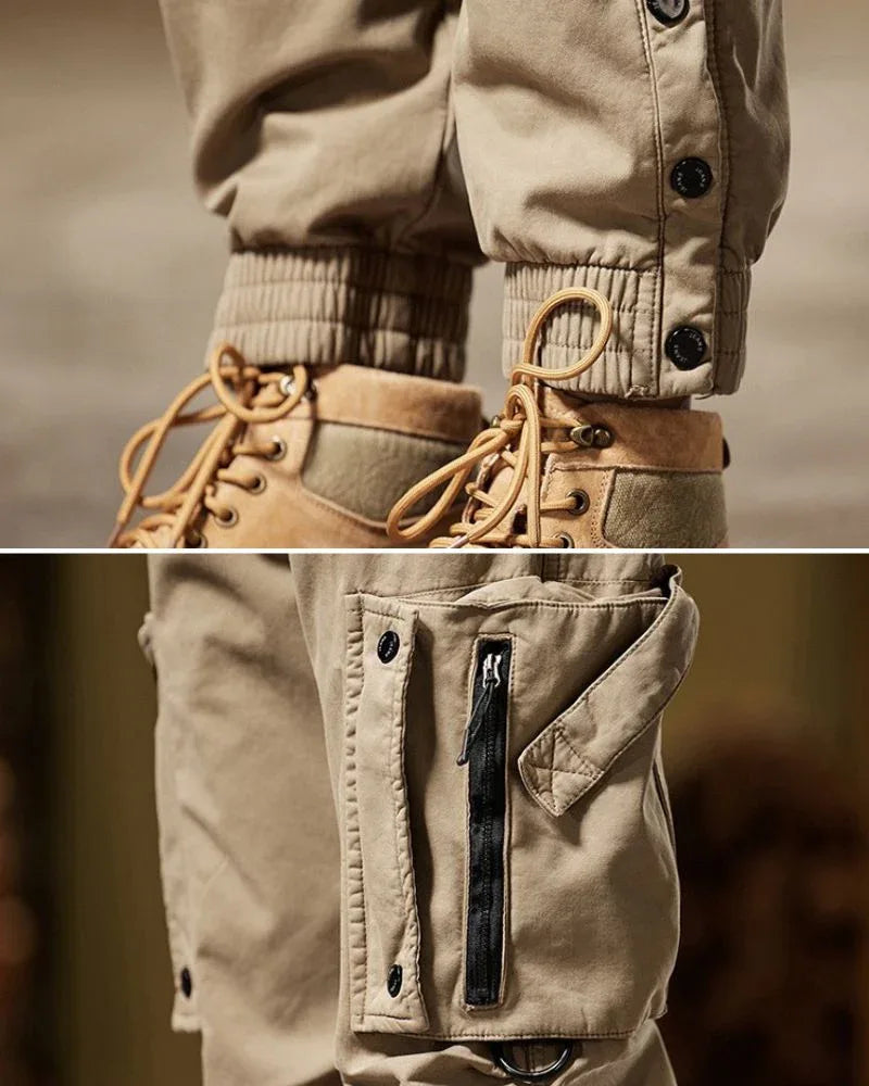 Versatile Utility Cargo Trousers -  utility pants - Functional Techwear Cargo Trousers for All