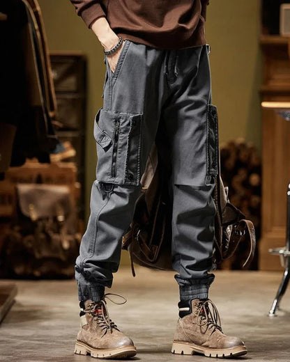 Versatile Utility Cargo Trousers -  utility pants - Functional Techwear Cargo Trousers for All