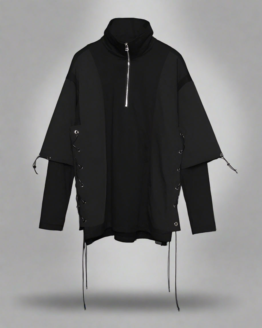 Versatile Zip-Tech Polo - futuristic polo - Stylish Zip-Tech Polo Shirt for Urban Wear