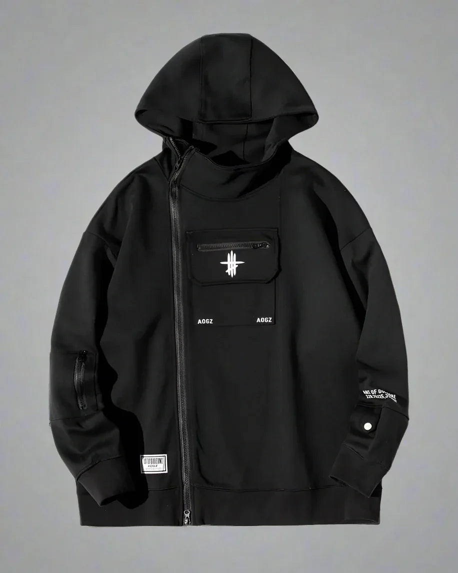 Versatile Zip Techwear Hoodie -  durable hoodie fabric - Stylish Zip Techwear Hoodie for Urban Life