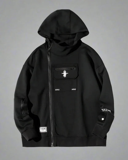 Versatile Zip Techwear Hoodie -  durable hoodie fabric - Stylish Zip Techwear Hoodie for Urban Life