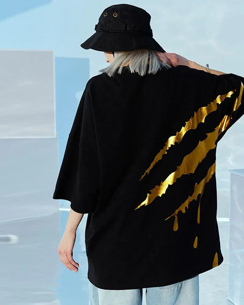 Vibrant Claw Scratch Tech Shirt -  black and white t-shirt - Vibrant Unisex Claw Scratch Tech Shirt