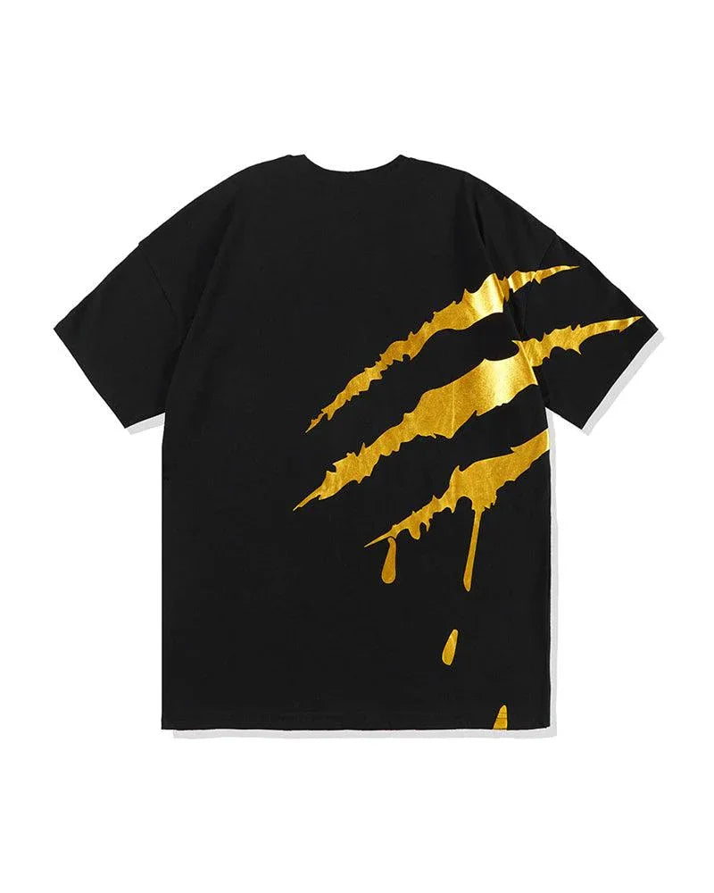 Vibrant Claw Scratch Tech Shirt -  cyberpunk style - Vibrant Unisex Claw Scratch Tech Shirt
