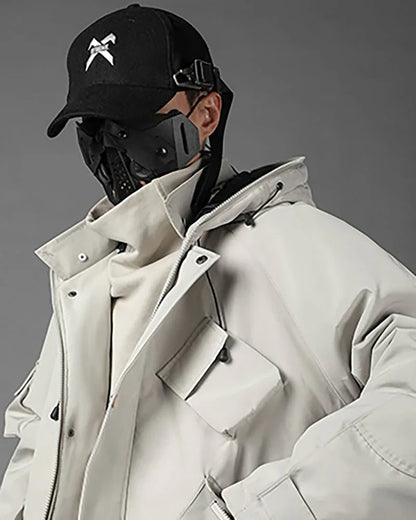 Vibrant Cyberpunk Hooded Jacket - cyberpunk jacket - Stylish Cyberpunk Hooded Jacket for Urban Wear