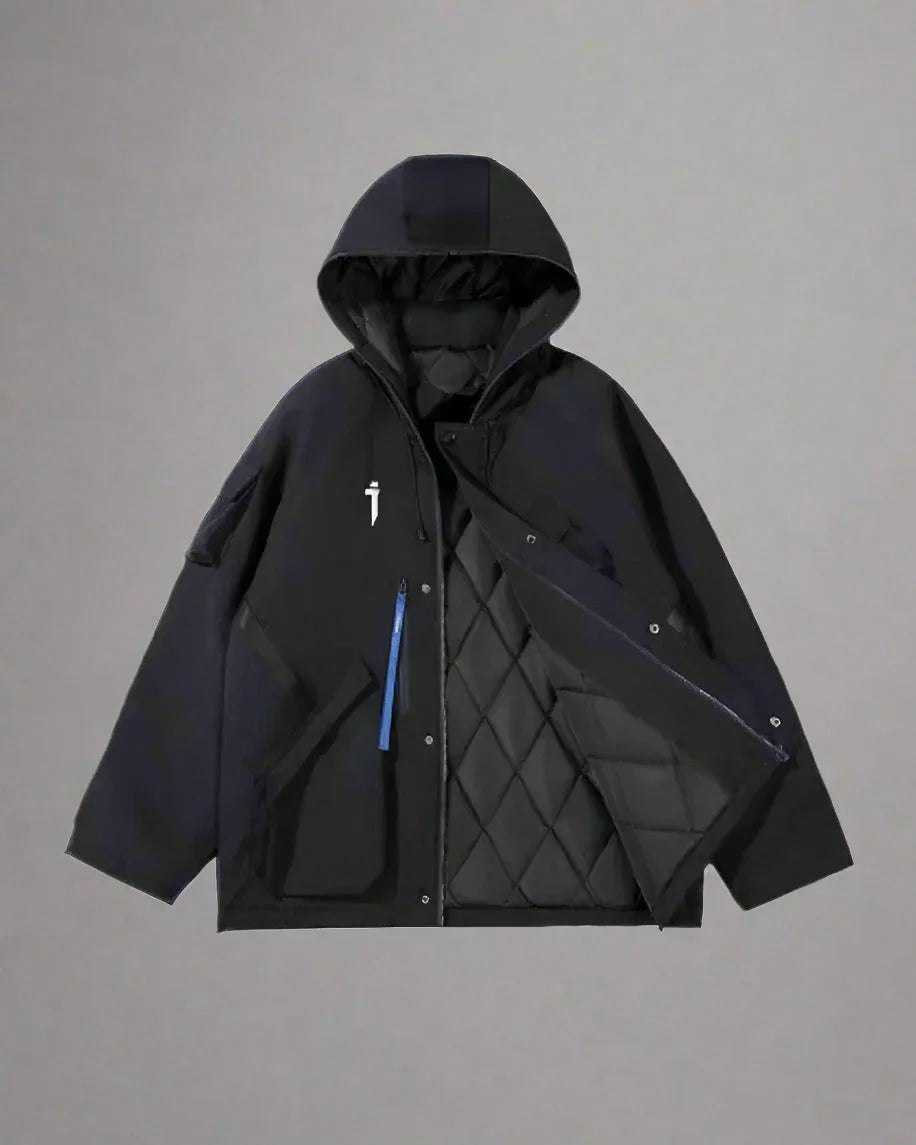Vibrant Cyberpunk Hooded Jacket - cyberpunk jacket - Stylish Cyberpunk Hooded Jacket for Urban Wear