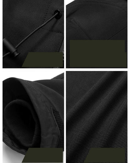 Vibrant Cyberpunk Hooded Jacket -  durable urban wear - Stylish Cyberpunk Hooded Jacket for Urban Wear