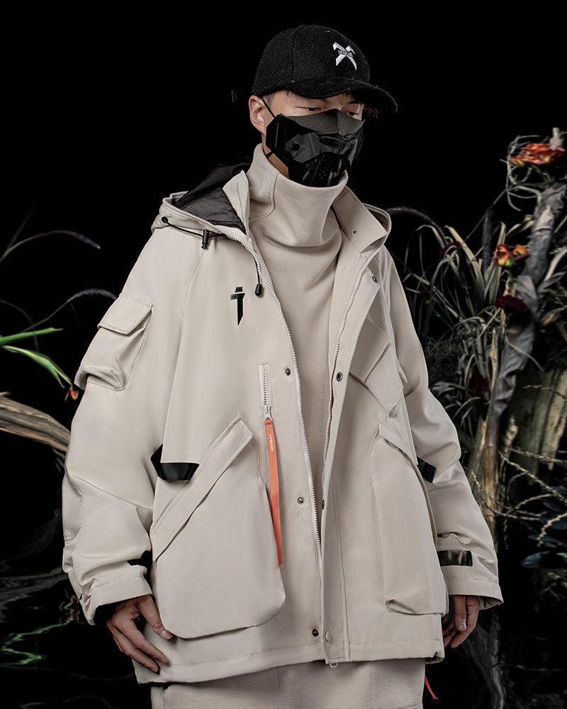 Vibrant Cyberpunk Hooded Jacket -  futuristic hooded jacket - Stylish Cyberpunk Hooded Jacket for Urban Wear