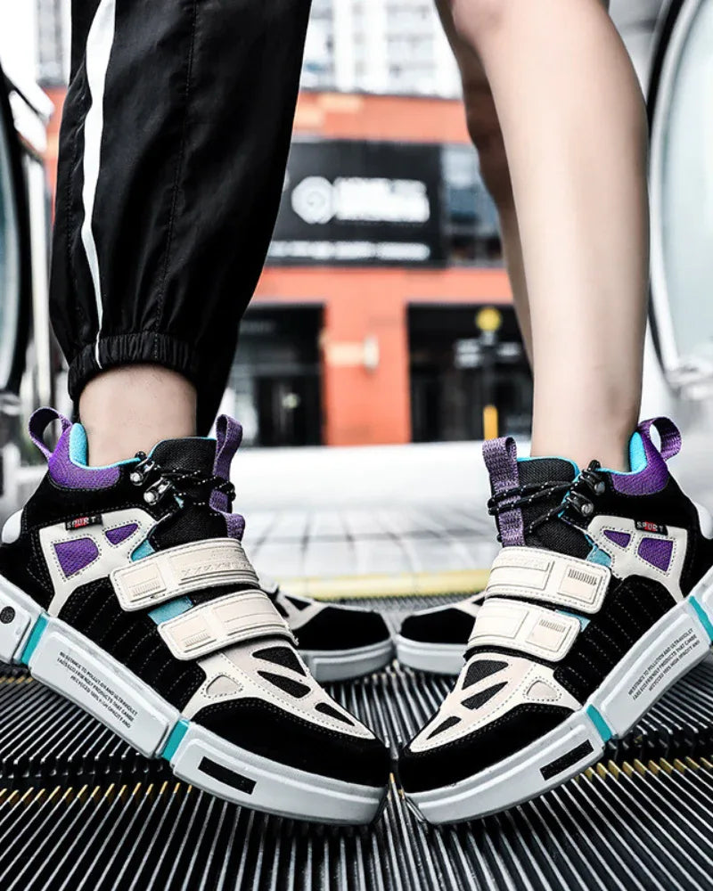 Vibrant Duo-Tone Unisex Sneakers -  fashion sneakers - Stylish Duo-Tone Unisex Sneakers for Everyday Wear