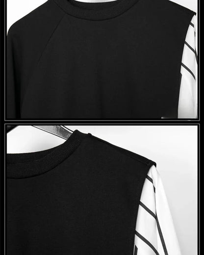 Vibrant Ribbon-Detail Sweatshirt - comfortable sweatshirt - Techwear-Inspired Ribbon-Detail Sweatshirt