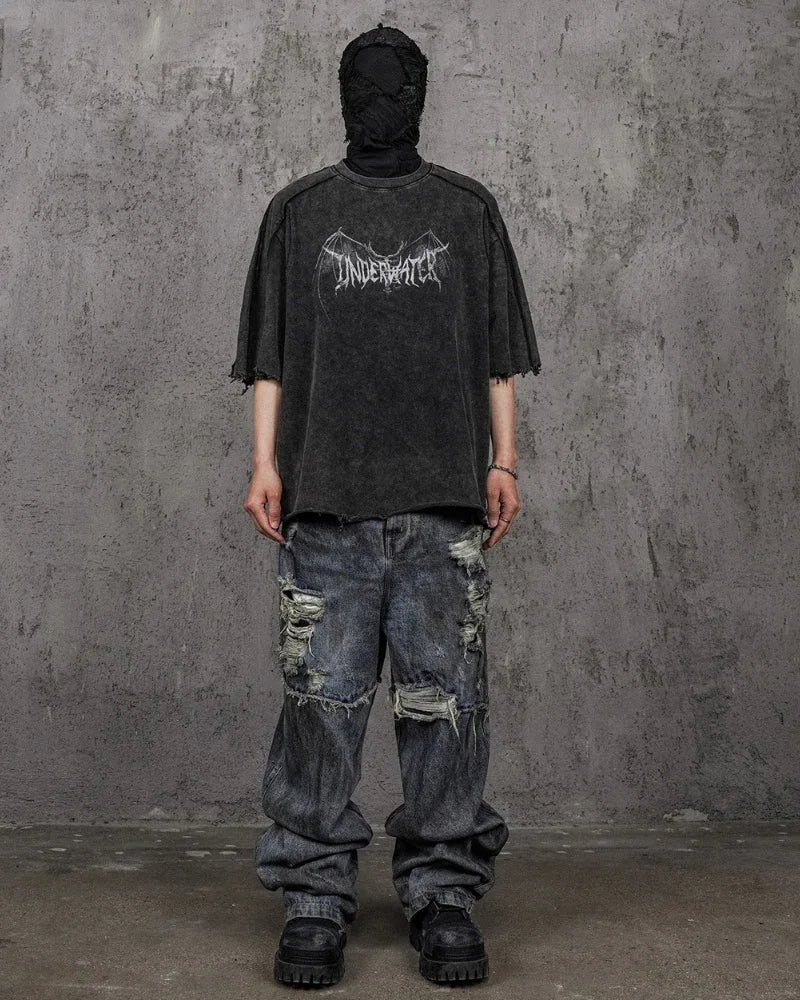 Vintage Demon Skull T-Shirt -  vintage t-shirt - Vintage Demon Skull T-Shirt for Bold Style