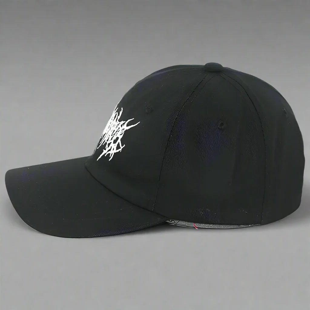 Vintage Grunge Style Cap -  black hat - Vintage Grunge Style Cap for Daily Wear