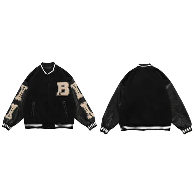 Vintage Varsity Jacket -  casual wear - Vintage Varsity Jacket for Unique Streetwear Style