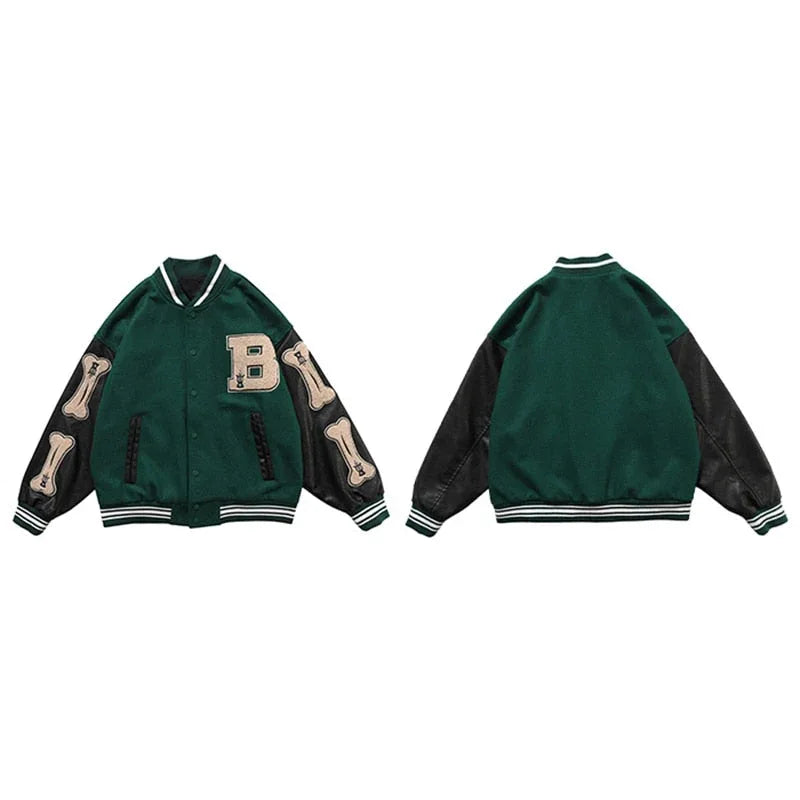 Vintage Varsity Jacket -  Y2K aesthetic - Vintage Varsity Jacket for Unique Streetwear Style