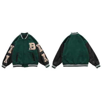Vintage Varsity Jacket -  Y2K aesthetic - Vintage Varsity Jacket for Unique Streetwear Style