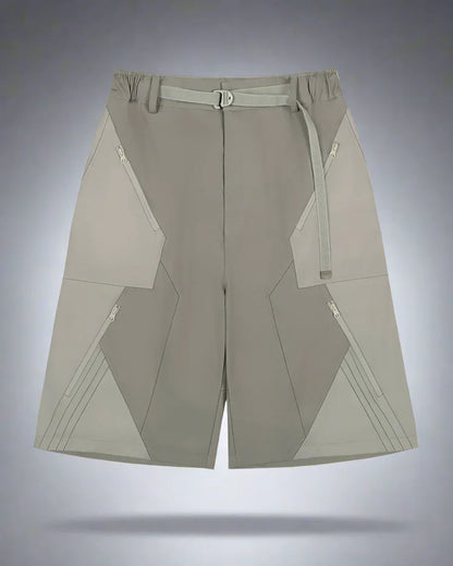 Visionary Cyberpunk Shorts -  shorts with pockets - Techwear Cyberpunk Shorts with Functional Pockets