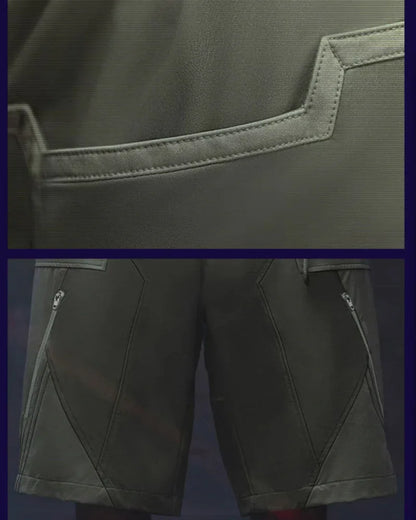 Visionary Cyberpunk Shorts -  streetwear - Techwear Cyberpunk Shorts with Functional Pockets