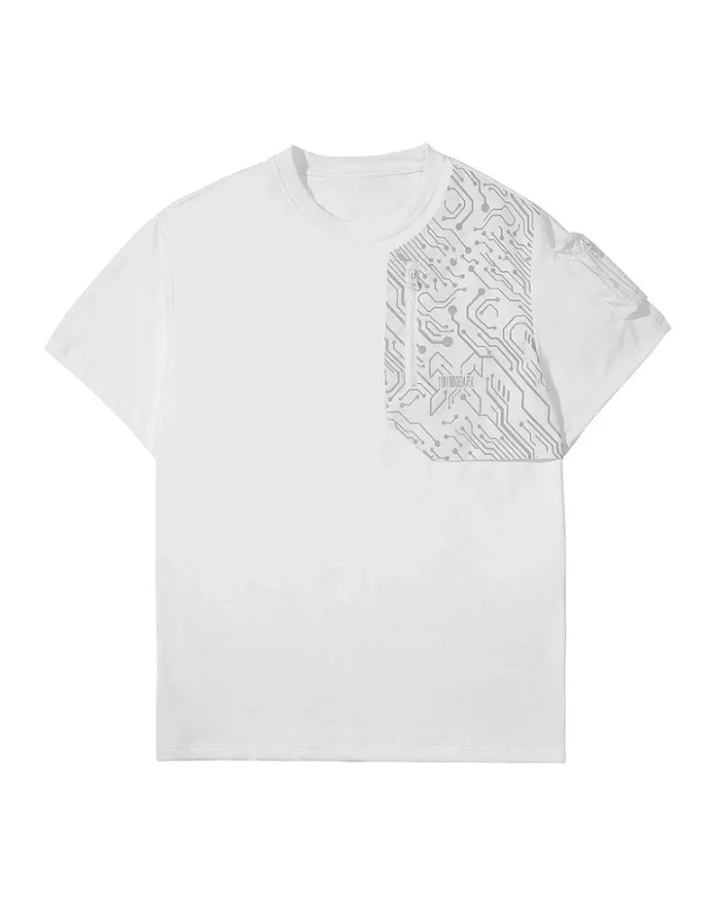Visionary Reflective Tech Tee - tech tee - Reflective Tech Tee for Urban Fashion